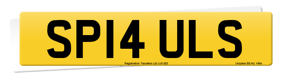 Registration number SP14 ULS